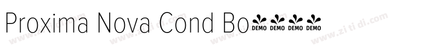 Proxima Nova Cond Bo字体转换